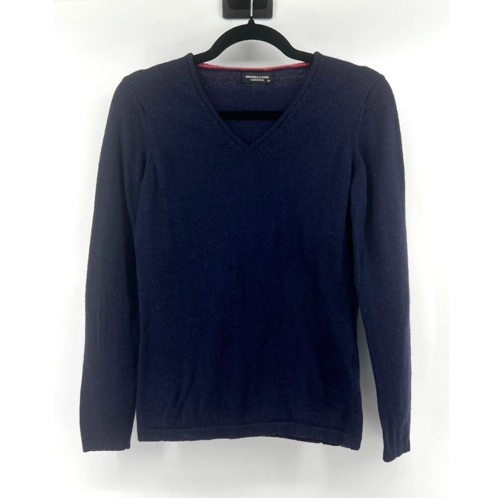 Brunella Gori Italian Merino Wool V-Neck Sweater – Women’s